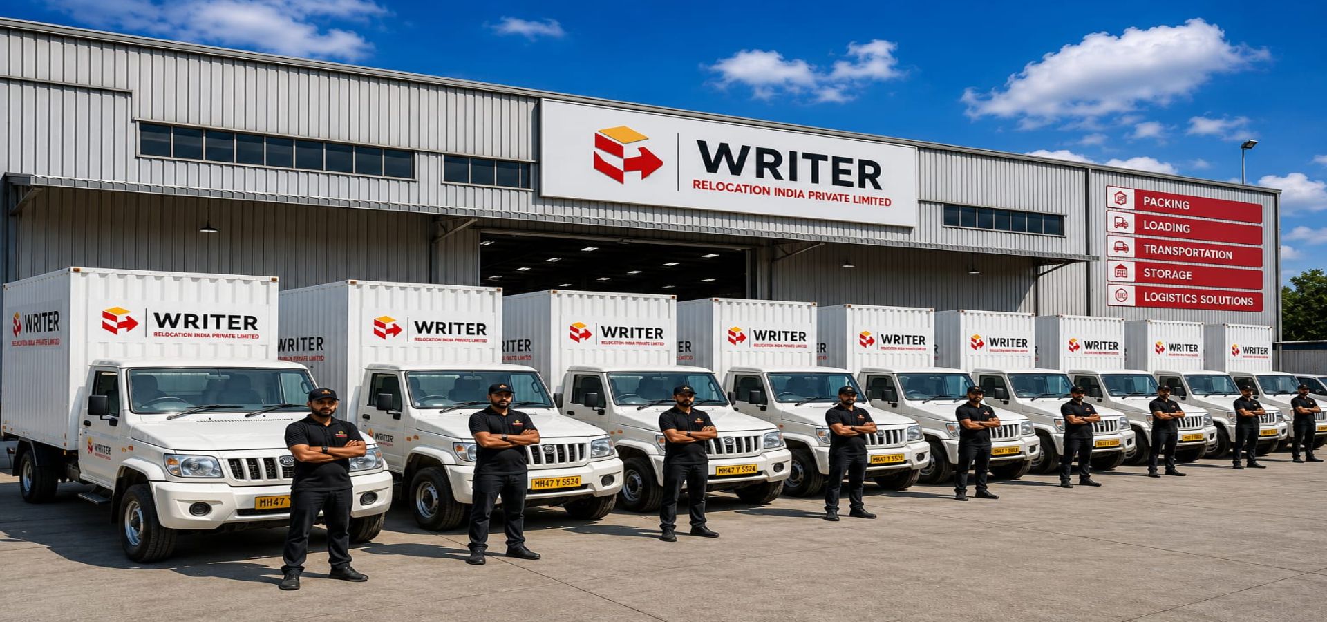 Writer Relocation India warehouse
